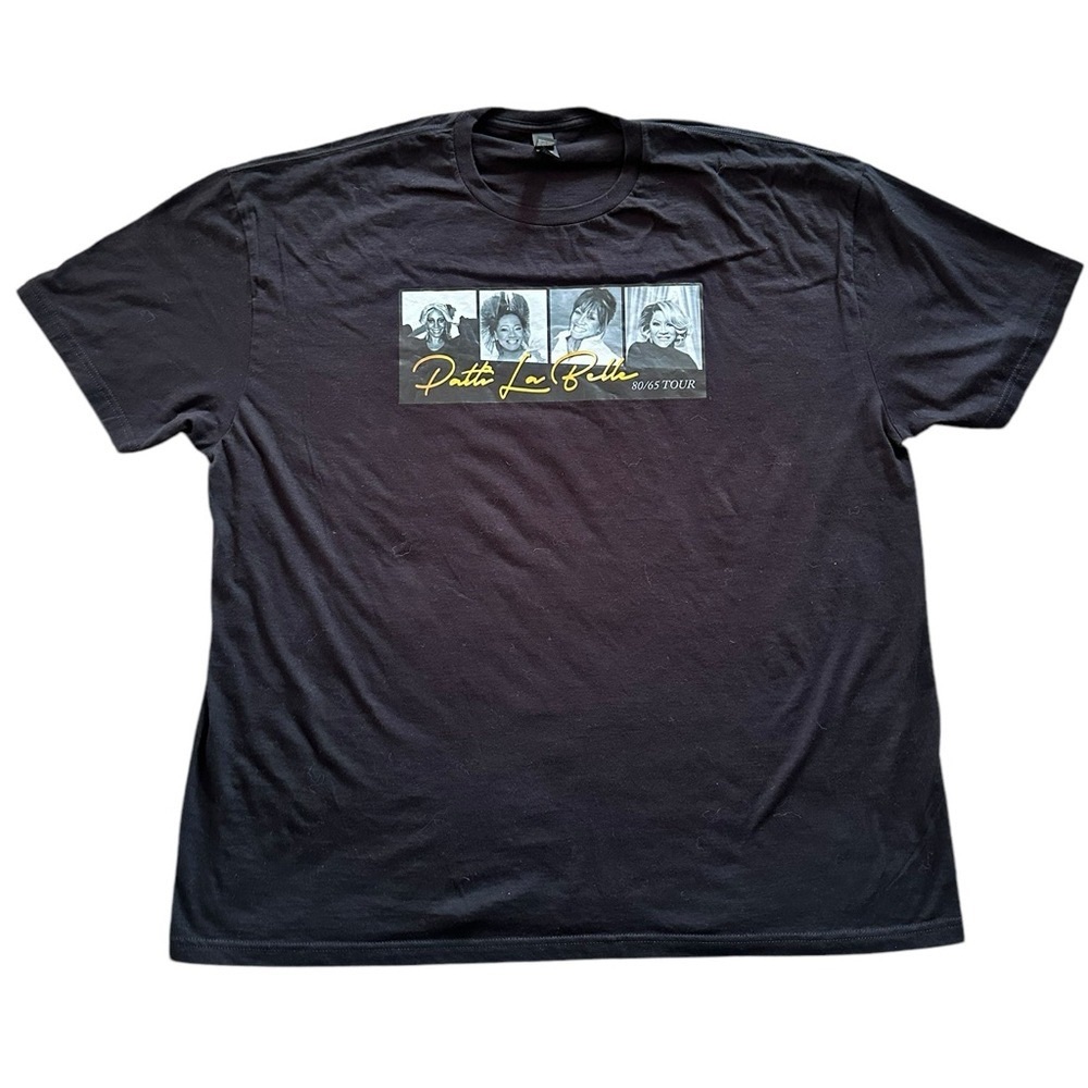 Patty LaBelle Black Graphic Short Sleeve Tee - Signature Photo Panel